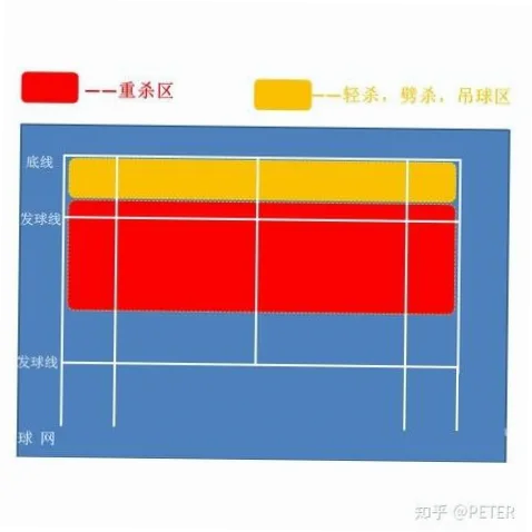 羽毛球杀吊结合 示意图